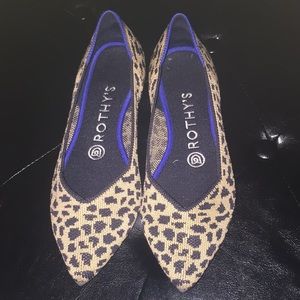 Rothy flats leopard points